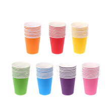 70 einfarbige Papier-Partybecher aus dickem Trinkpapier, bastelbar
