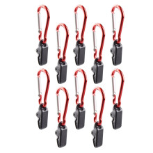 10 spannclips mit karabiner für plane