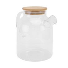 1 hitzebeständiger transparenter glaskocher, praktischer teekessel