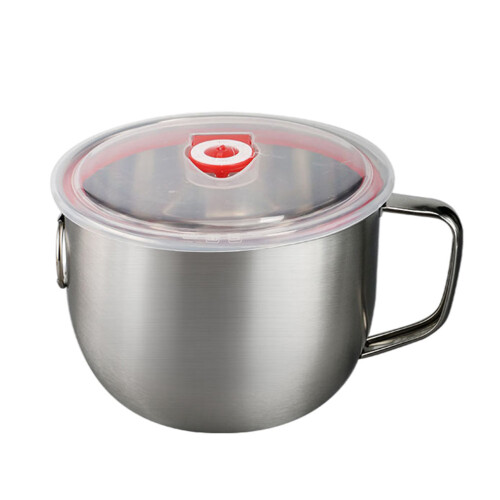 1 instant nudelschüssel mit deckel silber