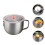 1 instant nudelschüssel mit deckel silber 6