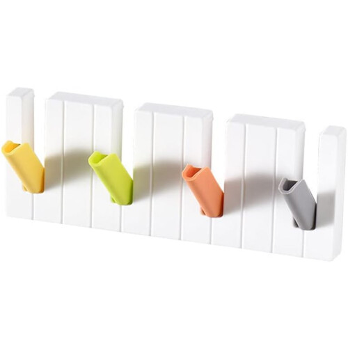 Piano Hook Hidden Foldable Four-Grid Hook For Key And Hat Storage Folding Hat Hook 2