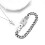 2st Ineinandergreifender Pärchen Armband Silver 2