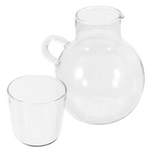 wasserkaraffe mit und becher, nachtkaraffe mit kanne – bettset