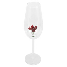 Rotweinglas Roséweinglas 3D Rosenblume Kelchglas Cocktailglas