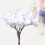 2 kunststoff mini-bäume schneeflockenbaum für modellbau 10