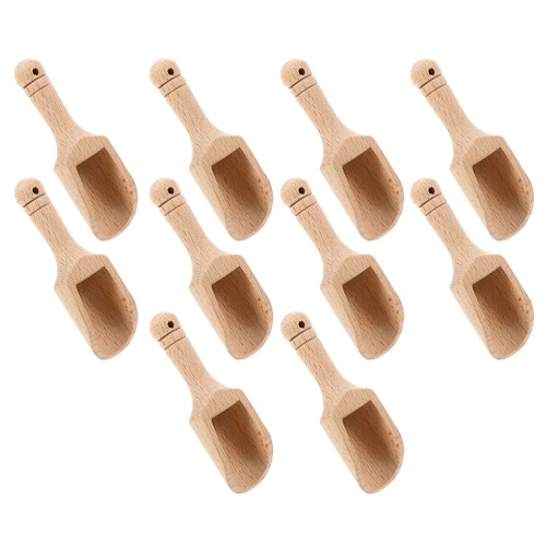 10 Milchtee Mini Honig Holzlöffel
