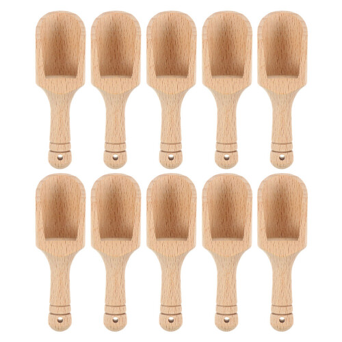 10 Milchtee Mini Honig Holzlöffel 2