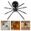 4 Halloween Spinne Aus Obsidian Kugel Legierung 11