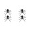 4 Halloween Spinne Aus Obsidian Kugel Legierung 8