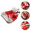 1 set silikon weihnachtsmannmütze form mit gabel löffel 3