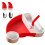 1 set silikon weihnachtsmannmütze form mit gabel löffel 6