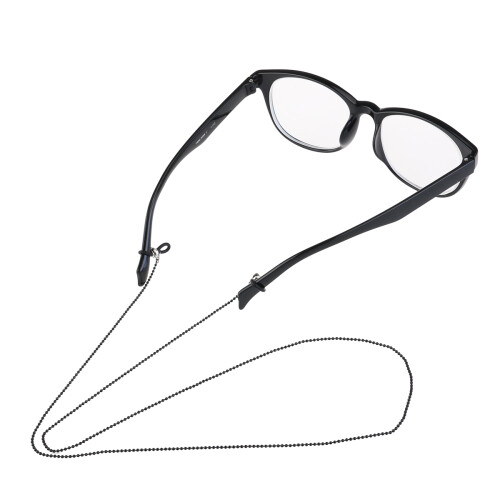 para gafas de sol, cordón ajustable para cuello (negro) 2