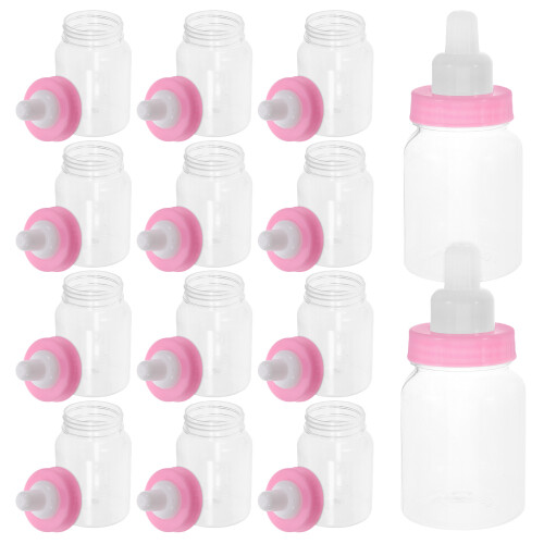 24 . botella alimentación miniatura dibujo rosa