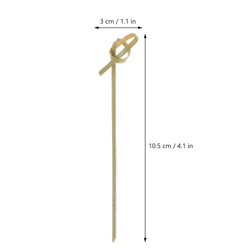 200 Unidades Descartables Gruesos 10,5 Cm Bambú 1
