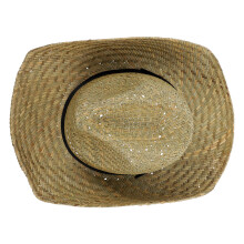 1Stroh Cowboyhut Herren Grün Krempe Lustiger Hut Für Kostüm