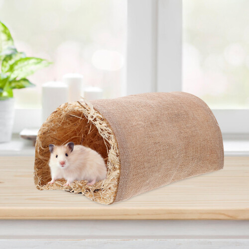 small pet tunnel for rabbits hamsters hiding nest interactive toy 1