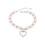 collar con colgante corazón, y s rosa 1