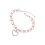 collar con colgante corazón, y s rosa 6