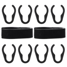 10 unidades sujetadores cables micrófono, clips flexibles y duraderos
