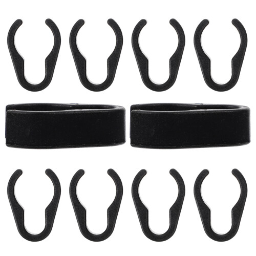 10 unidades sujetadores cables micrófono, clips flexibles y duraderos