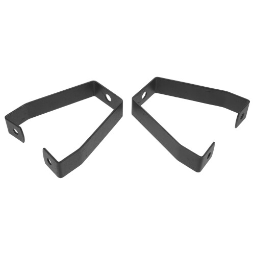 2Pcs Motorcycle Backrest Support Bracket Heavy Duty Black Iron Frame