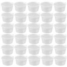 100 . vasos plástico reutilizable para salsas y condimentos