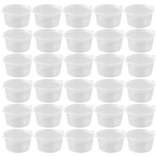 100 . vasos plástico reutilizable para salsas y condimentos