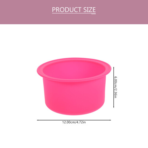 de cera de silicona con antiadherente interior rosa 2