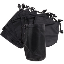 12 fundas opacas negras para frascos mason boca ancha