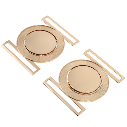 2 hebillas de cinturón de aleación de cinc, decorativas,