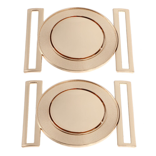 2 hebillas de cinturón de aleación de cinc, decorativas, 1