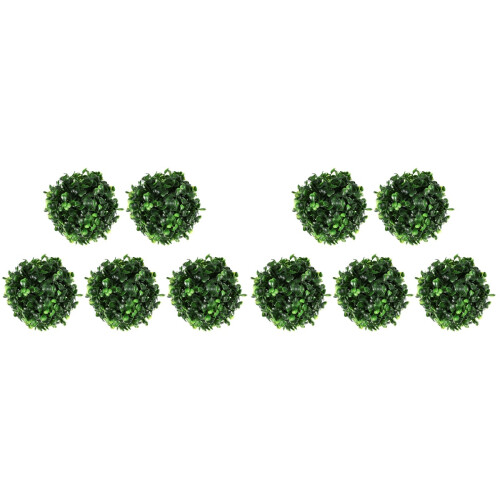 10 . bolas de planta artificial, topiarios decorativos para 1