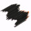 100 pinceles desechables para eyeliner, mango plástico, nailon 1
