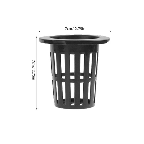 50 maceta hidropónica plástico con red para de plantas 2