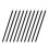 100 pinceles desechables para eyeliner, mango plástico, nailon 11