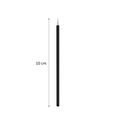 100 pinceles desechables para eyeliner, mango plástico, nailon 1