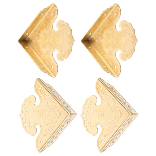 4 pièces protecteurs d'angles en vintage pour boîte en