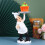 miniatura de chef en resina con , 1 3