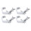 4 pinces en aluminium pour projecteur PAR, truss DJ 7