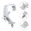 4 pinces en aluminium pour projecteur PAR, truss DJ 9