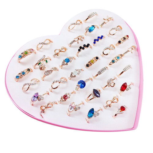 1 boîte de 36 pour filles, bijoux tendance