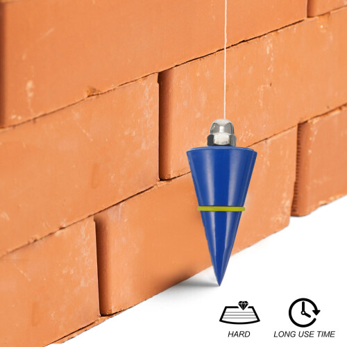 outil de mesure construction marteau vertical pendule fil 300 g 2