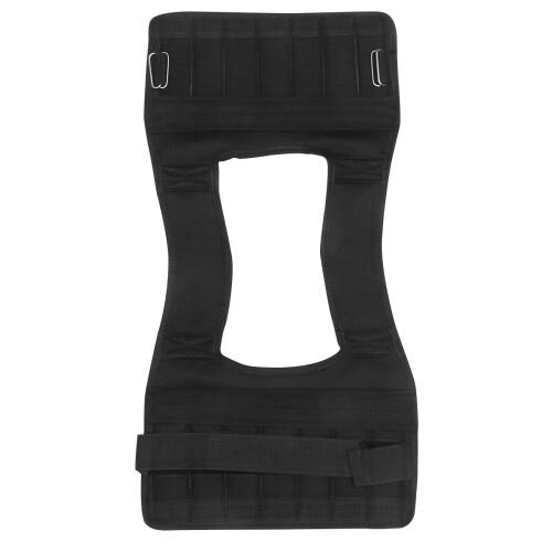 gilet de musculation lesté noir pour course entraînement