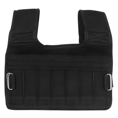 gilet de musculation lesté noir pour course entraînement 2