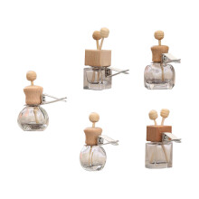 5Pcs Rotatable Clip Essential Oil Bottles Glass Car Fragrance Diffuser