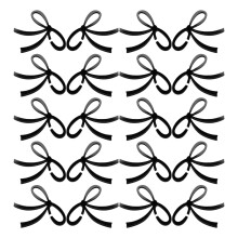 25 Pièces Marqueurs De En Nœud Noir Pour Verre