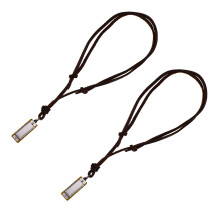 2 colliers en forme d'harmonica vintage avec pendentifs miniatures