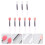 pinceau à en silicone 9 pièces pour application de rouge à 3