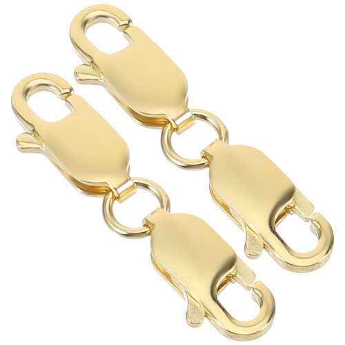 2 pièces fermoirs doubles homard pour - DIY bracelets colliers 1